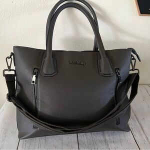 BaiMay dark grey women’s LapTop bag with Shoulder Strap
